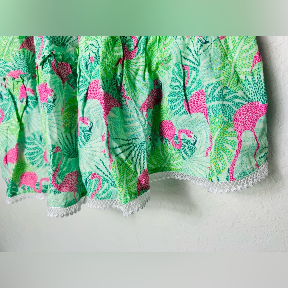 Kenny Flowers The Sunshine State Womens Small Tunic Dress Flamingo Green Pink - Picture 11 of 15